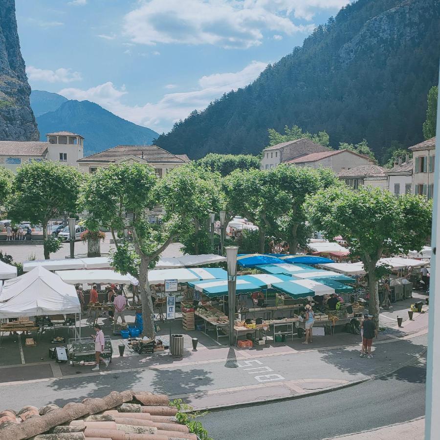 Hotel Du Levant Castellane Bagian luar foto